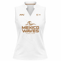 Top 2ª Equipación Mexico Waves blanco — frente mujer