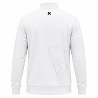 Sudadera Media Cierre Blanco dorso