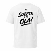 Playera Subete Blanco dorso