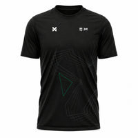 Playera Trama Geométrica Mexico Waves negro — frente