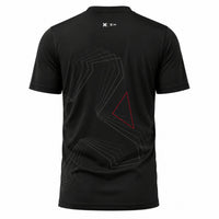 Playera Trama Geométrica Mexico Waves negro — dorso