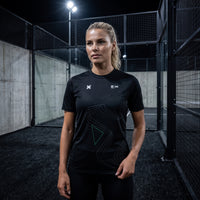 Playera Trama Geométrica · Negro